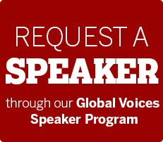 Request a speaker for your course with the Global Voices Speakers Prgoram
