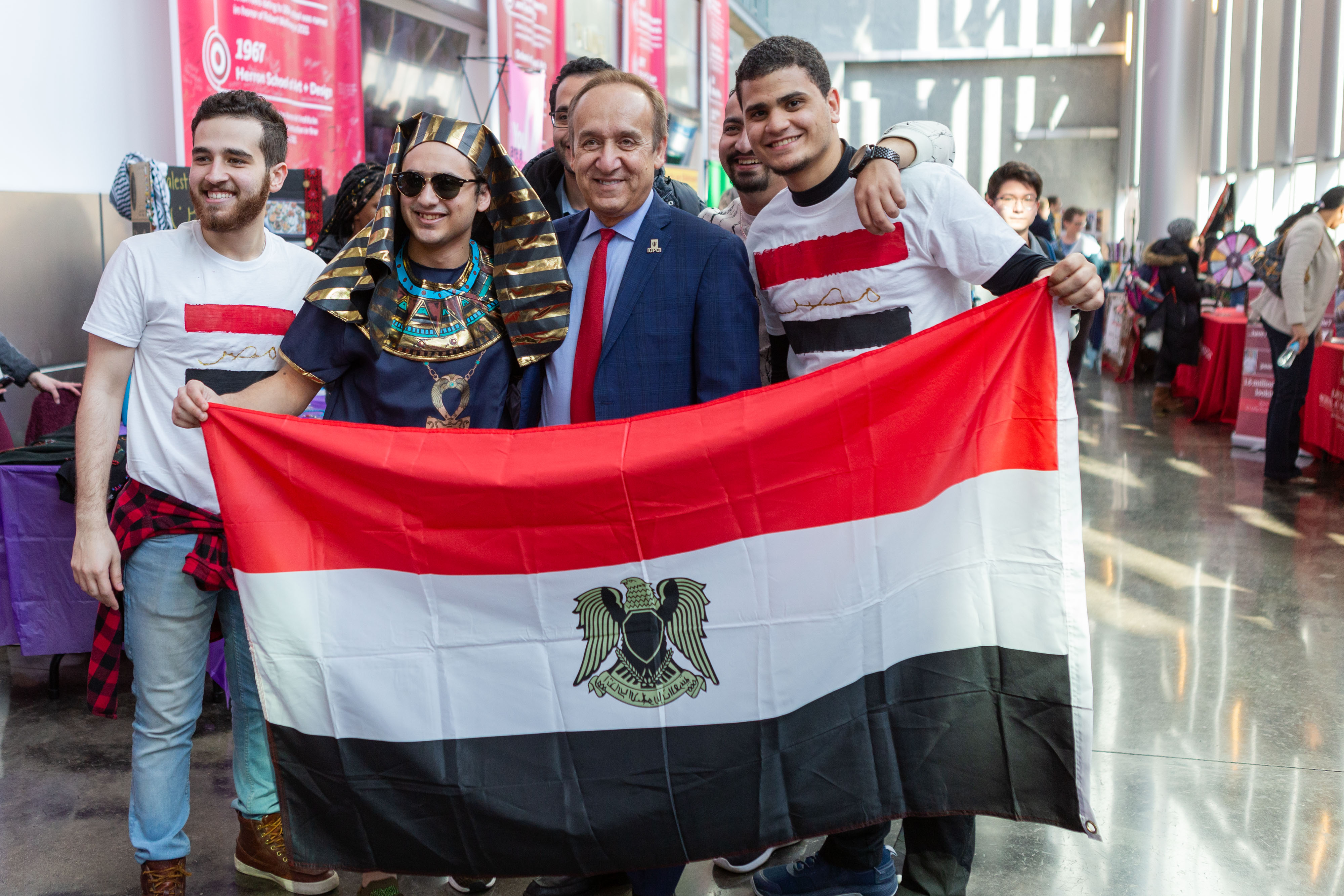 Chancellor Paydar with the Egyptian Student Association